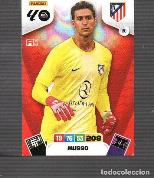 Cromos de F&uacute;tbol: CROMO DE XL ADRENALYN LA LIGA 2025 / 26 DEL ATL&Eacute;TICO DE MADRID MUSSO N&ordm; 39