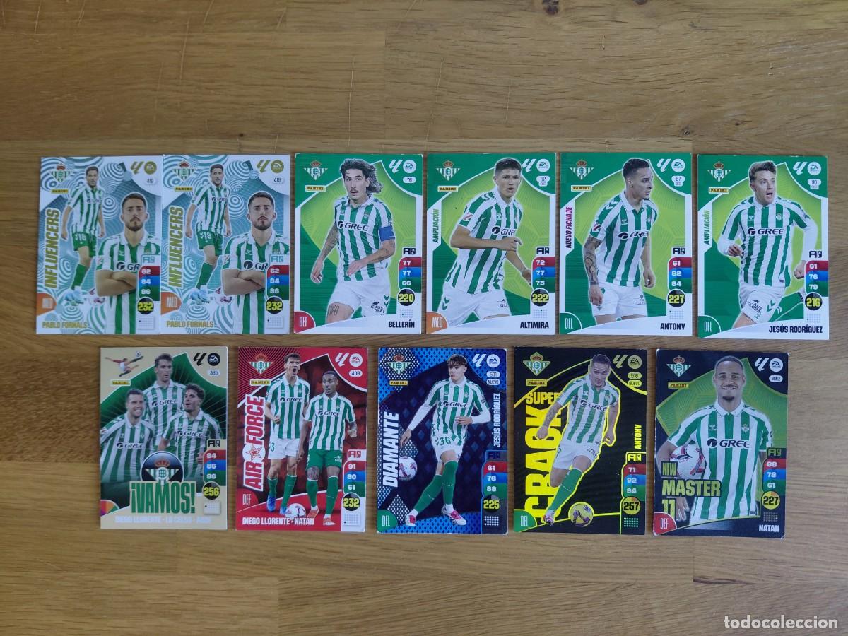 Cromos de F&uacute;tbol: Lote 11 cromos -- Betis -- 24/25 -- Adrenalyn -- Panini