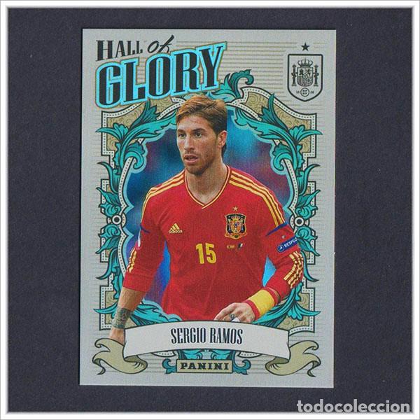 Cromos de F&uacute;tbol: TRIBUTO SELECCI&Oacute;N ESPA&Ntilde;OLA 2010 2026 PANINI SERGIO RAMOS HG19 HALL OF GLORY ESPA&Ntilde;A LIGA MUNDIAL