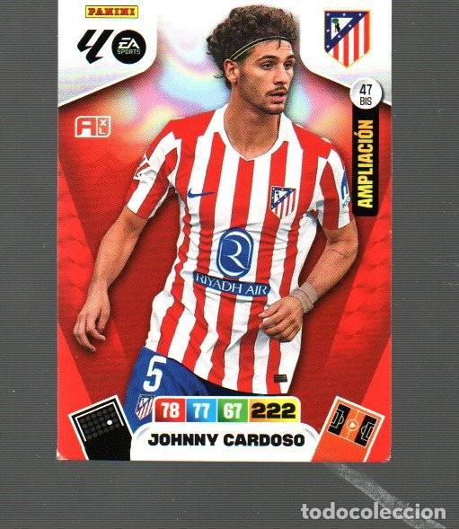 Cromos de F&uacute;tbol: CROMO DE XL ADRENALYN LA LIGA 2025 / 26 DEL ATL&Eacute;TICO DE MADRID JOHNNY CARDOSO N&ordm; 47 BIS
