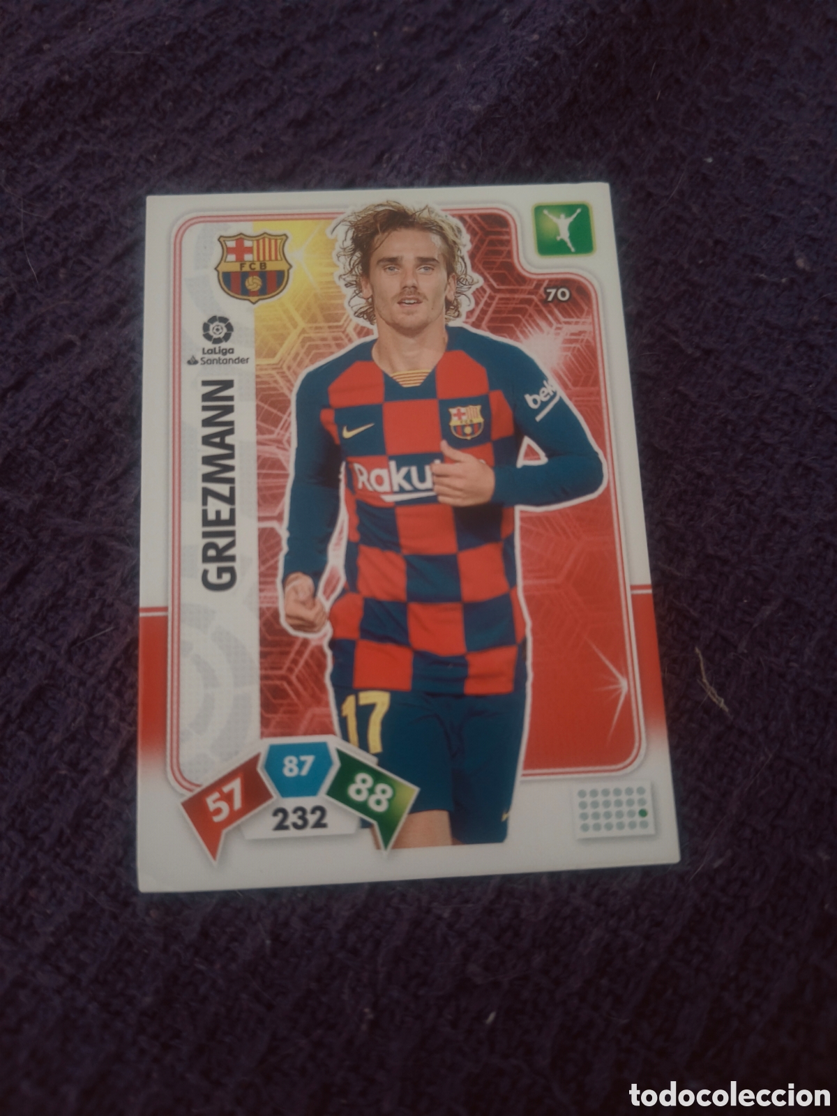 Cromos de F&uacute;tbol: CROMO ADRENALYN XL GRIEZMANN N&ordm; 70 - FC BARCELONA - LIGA 2019/20 - PANINI