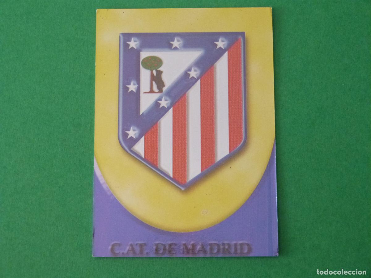 Cromos de F&uacute;tbol: TRADING CARD FUTBOL ESCUDO ATLETICO DE MADRID N&ordm; 460 FICHAS LIGA MUNDICROMO 2002-2003/02-03
