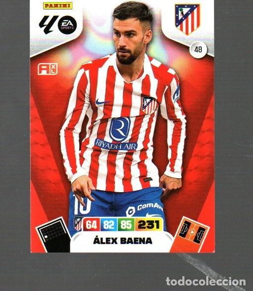 Cromos de F&uacute;tbol: CROMO DE XL ADRENALYN LA LIGA 2025 / 26 DEL ATL&Eacute;TICO DE MADRID &Aacute;LEX BAENA N&ordm; 48