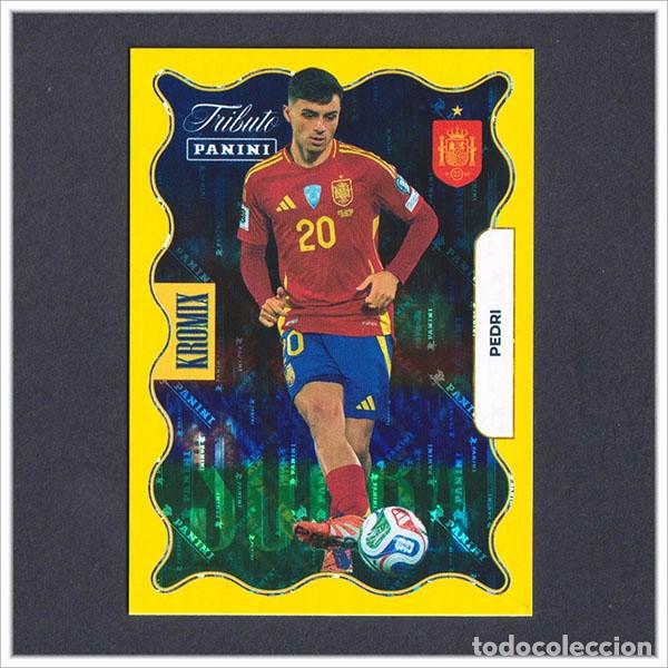 Figurine di Calcio: TRIBUTO SELECCI&Oacute;N ESPA&Ntilde;OLA 2010 2026 PANINI PEDRI KROMIX GOLD KO77 77 ESPA&Ntilde;A COLECCI&Oacute;N LIGA MUNDIAL