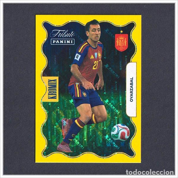 Cromos de f&uacute;tbol: TRIBUTO SELECCI&Oacute;N ESPA&Ntilde;OLA 2010 2026 PANINI OYARZABAL KROMIX GOLD KO80 80 ESPA&Ntilde;A ALBUM LIGA MUNDIAL