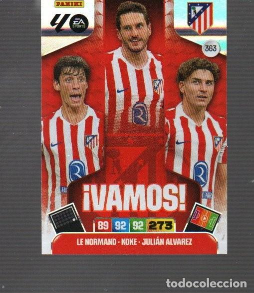Cromos de f&uacute;tbol: CROMO DE XL ADRENALYN LA LIGA 2025 / 26 DEL ATL&Eacute;TICO DE MADRID VAMOS N&ordm; 363