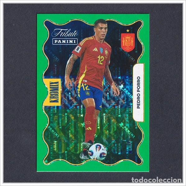 Fu&szlig;ball-Sticker: TRIBUTO SELECCI&Oacute;N ESPA&Ntilde;OLA 2010 2026 PANINI PEDRO PORRO KROMIX GREEN KV72 72 ESPA&Ntilde;A LIGA MUNDIAL
