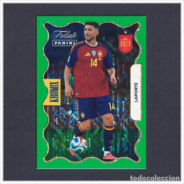 Cromos de F&uacute;tbol: TRIBUTO SELECCI&Oacute;N ESPA&Ntilde;OLA 2010 2026 PANINI LAPORTE KROMIX GREEN KV74 74 ESPA&Ntilde;A ALBUM LIGA MUNDIAL