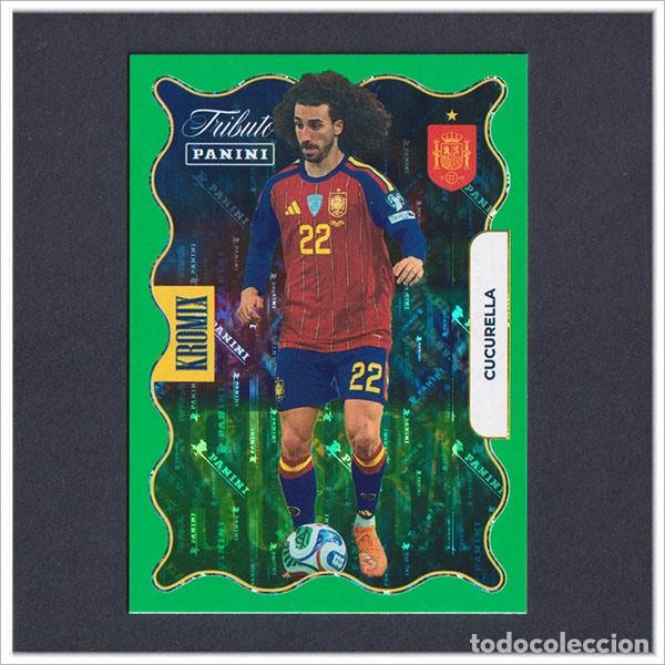 Fu&szlig;ball-Sticker: TRIBUTO SELECCI&Oacute;N ESPA&Ntilde;OLA 2010 2026 PANINI CUCURELLA KROMIX GREEN KV75 75 ESPA&Ntilde;A ALBUM LIGA MUNDIAL