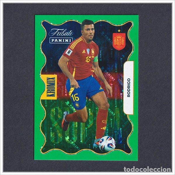 Cromos de F&uacute;tbol: TRIBUTO SELECCI&Oacute;N ESPA&Ntilde;OLA 2010 2026 PANINI RODRI RODRIGO KROMIX GREEN KV76 76 ESPA&Ntilde;A LIGA MUNDIAL
