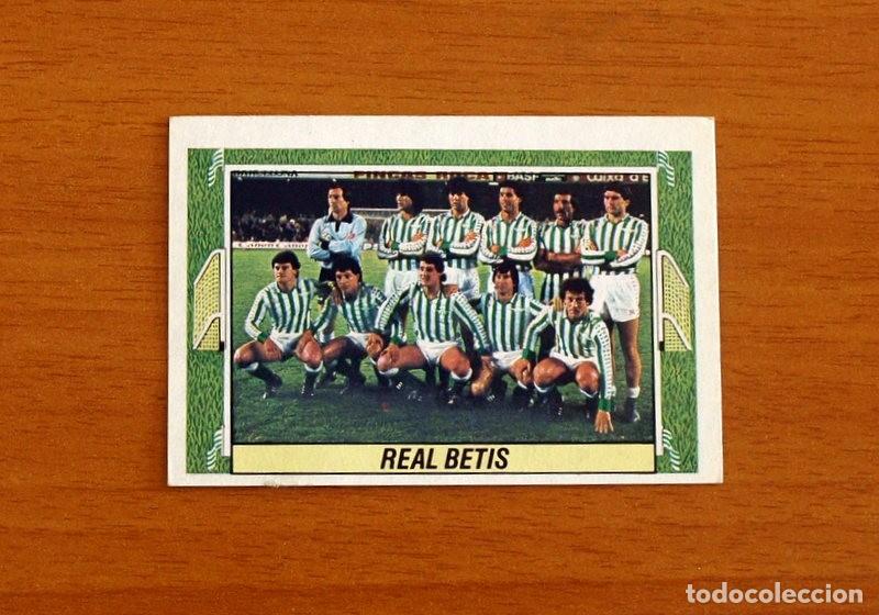 Cromos de F&uacute;tbol: Real Betis - Alineaci&oacute;n-Equipo - Ediciones Este Liga 1984-1985, 84-85 - Nunca pegado