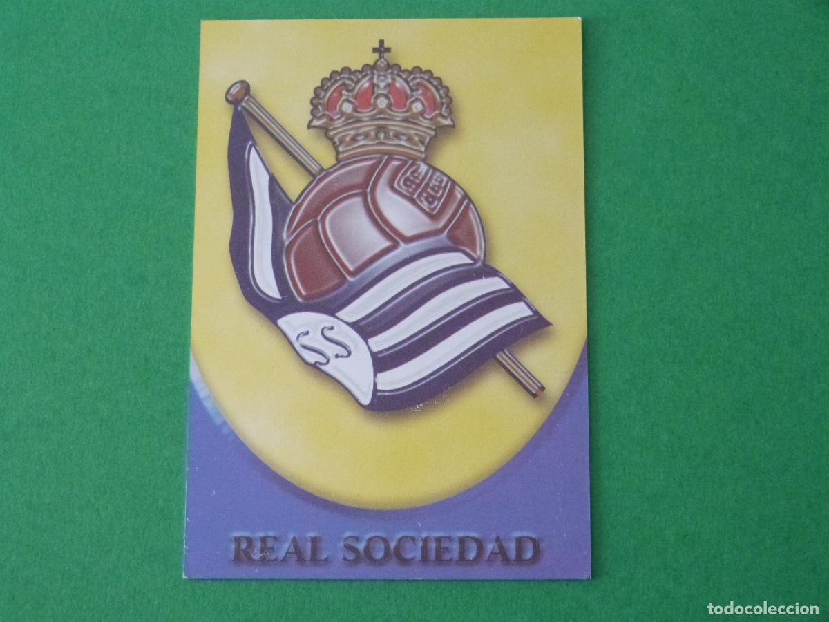 Cromos de F&uacute;tbol: TRADING CARD FUTBOL ESCUDO REAL SOCIEDAD N&ordm; 325 FICHAS LIGA MUNDICROMO 2002-2003/02-03