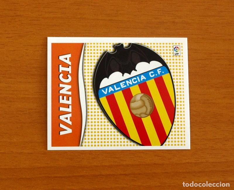 Figurine di Calcio: Valencia - Escudo - Liga 2006-2007, 06-07 - Ediciones Este - Nunca pegado