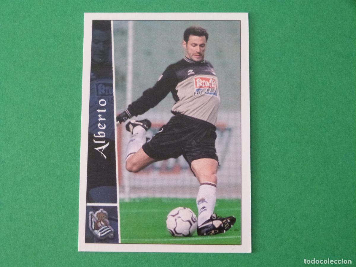 Figurine di Calcio: TRADING CARD FUTBOL ALBERTO REAL SOCIEDAD N&ordm; 328 FICHAS LIGA MUNDICROMO 2002-2003/02-03