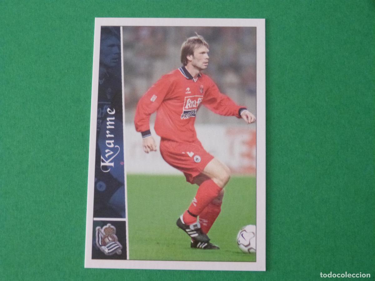 Figurine di Calcio: TRADING CARD FUTBOL KVARME REAL SOCIEDAD N&ordm; 334 FICHAS LIGA MUNDICROMO 2002-2003/02-03