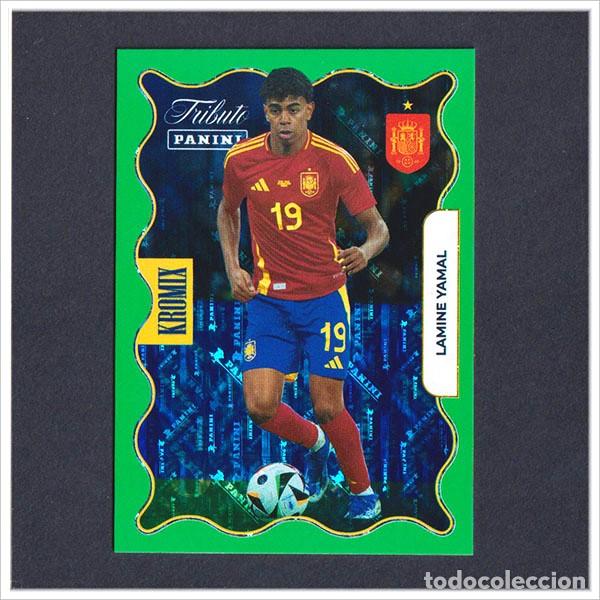 Figurine di Calcio: TRIBUTO SELECCI&Oacute;N ESPA&Ntilde;OLA 2010 2026 PANINI LAMINE YAMAL KROMIX GREEN KV79 79 ESPA&Ntilde;A LIGA MUNDIAL