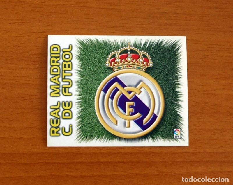 Cromos de F&uacute;tbol: Real Madrid - Escudo - Ediciones Este Liga 1999-2000, 99-00 - Nunca Pegado
