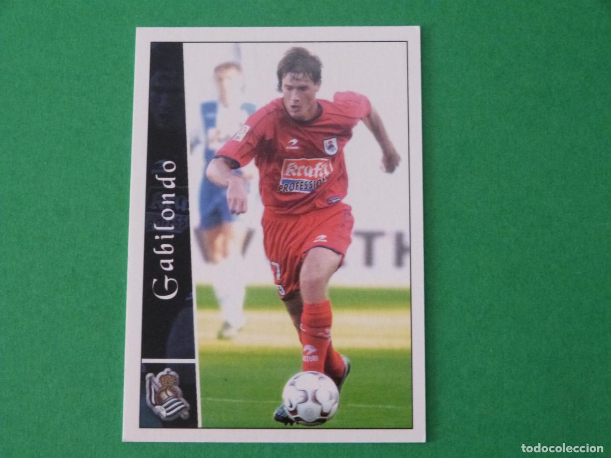 Cromos de F&uacute;tbol: TRADING CARD FUTBOL GABILONDO REAL SOCIEDAD N&ordm; 340 FICHAS LIGA MUNDICROMO 2002-2003/02-03