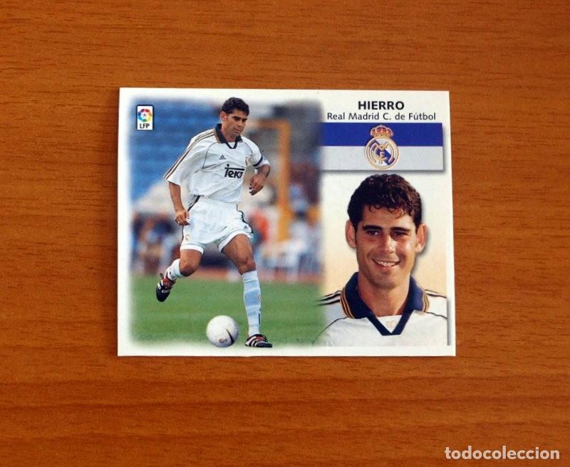 Cromos de F&uacute;tbol: Real Madrid - Hierro - Ediciones Este Liga 1999-2000, 99-00 - Nunca Pegado