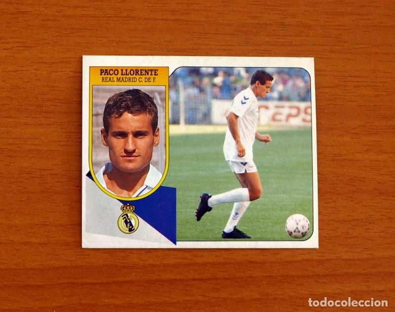 Cromos de F&uacute;tbol: Real Madrid - Paco Llorente - Ediciones Este Liga 1991-1992, 91-92 - nuevo, nunca pegado