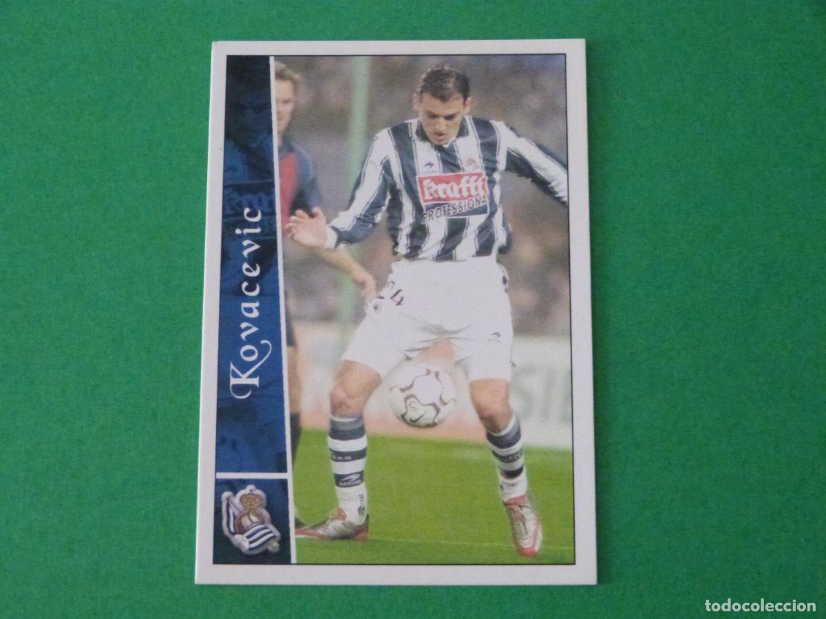 Cromos de F&uacute;tbol: TRADING CARD FUTBOL KOVACEVIC REAL SOCIEDAD N&ordm; 343 FICHAS LIGA MUNDICROMO 2002-2003/02-03