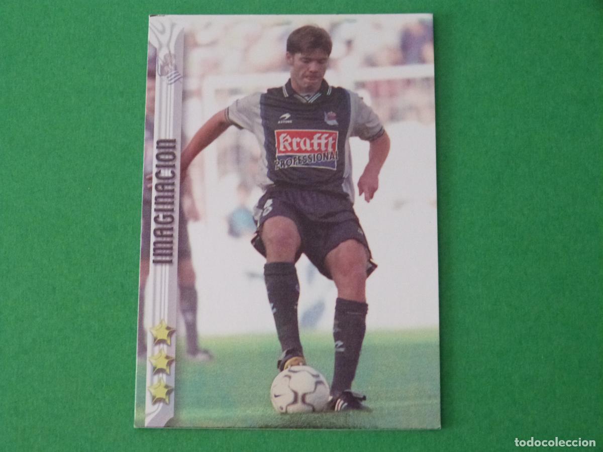 Cromos de Futebol: TRADING CARD FUTBOL XABI ALONSO REAL SOCIEDAD N&ordm; 350 FICHAS LIGA MUNDICROMO 2002-2003/02-03