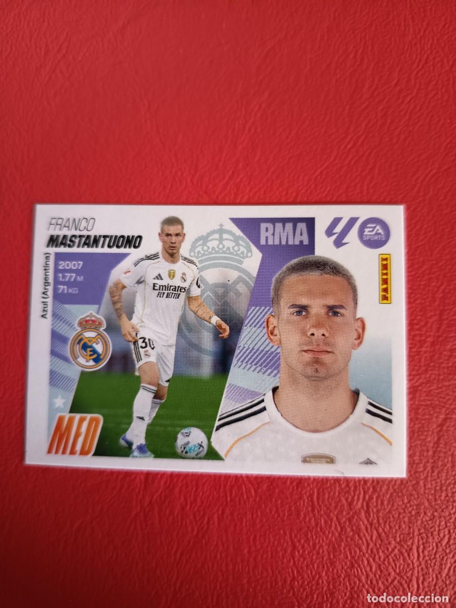 Cromos de F&uacute;tbol: Liga este 25 26 Panini MASTANTUONO FICHAJE N&deg;46 REAL MADRID nuevo sin pegar