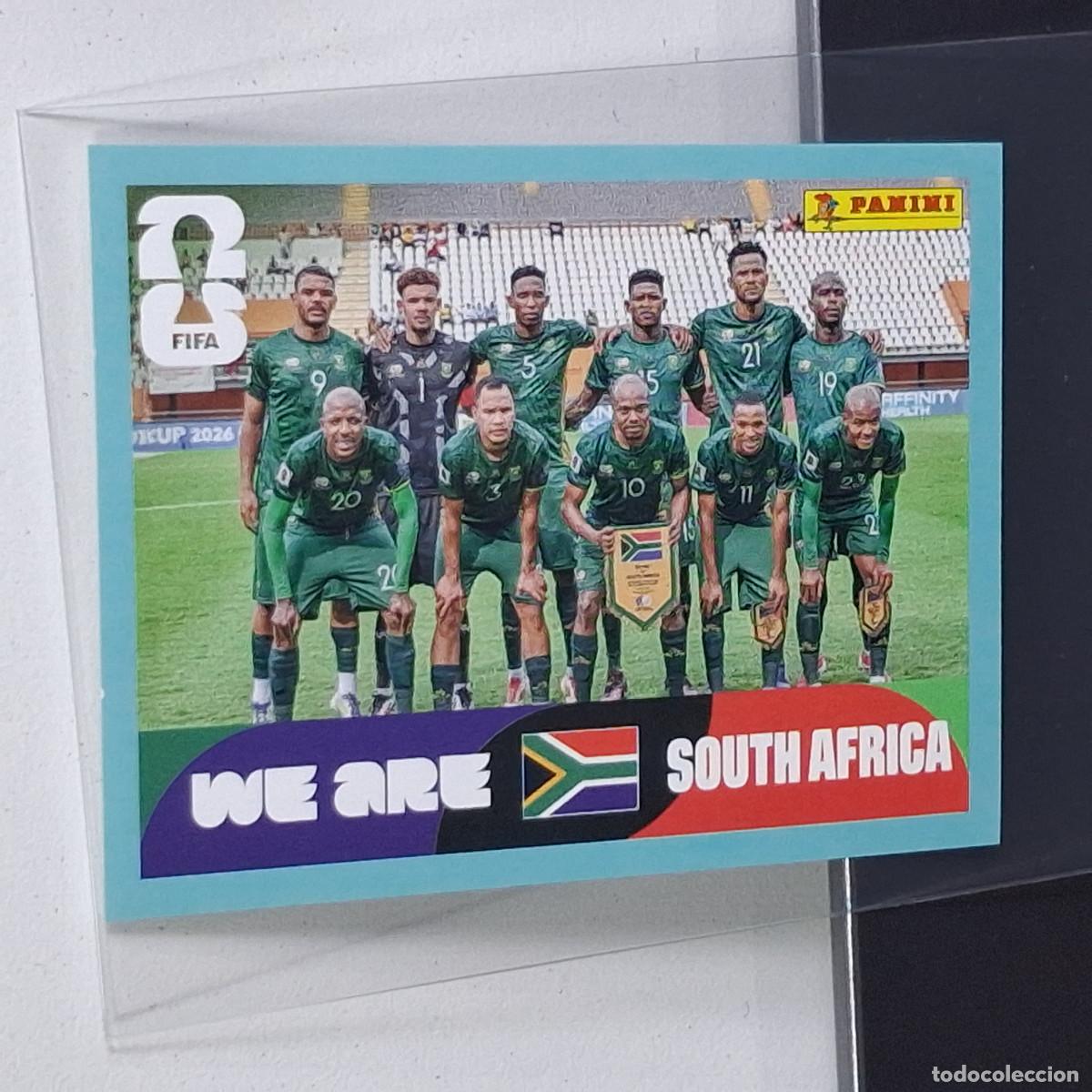 Cromos de F&uacute;tbol: B7 RSA13 TEAM PHOTO EQUIPO 13 SUD&Aacute;FRICA RSA SOUTH AFRIKA MUNDIAL FIFA WORLD CUP 2026 STICKER PANINI