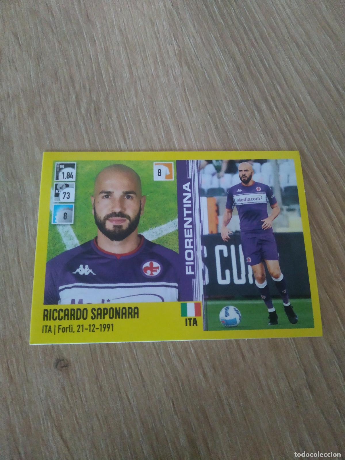 Cromos de F&uacute;tbol: 121 RICCARDO SAPONARA FIORENTINA CROMO FUTBOL PANINI LIGA ITALIA 21-22 CALCIATORI 2021-2022 SERIE A