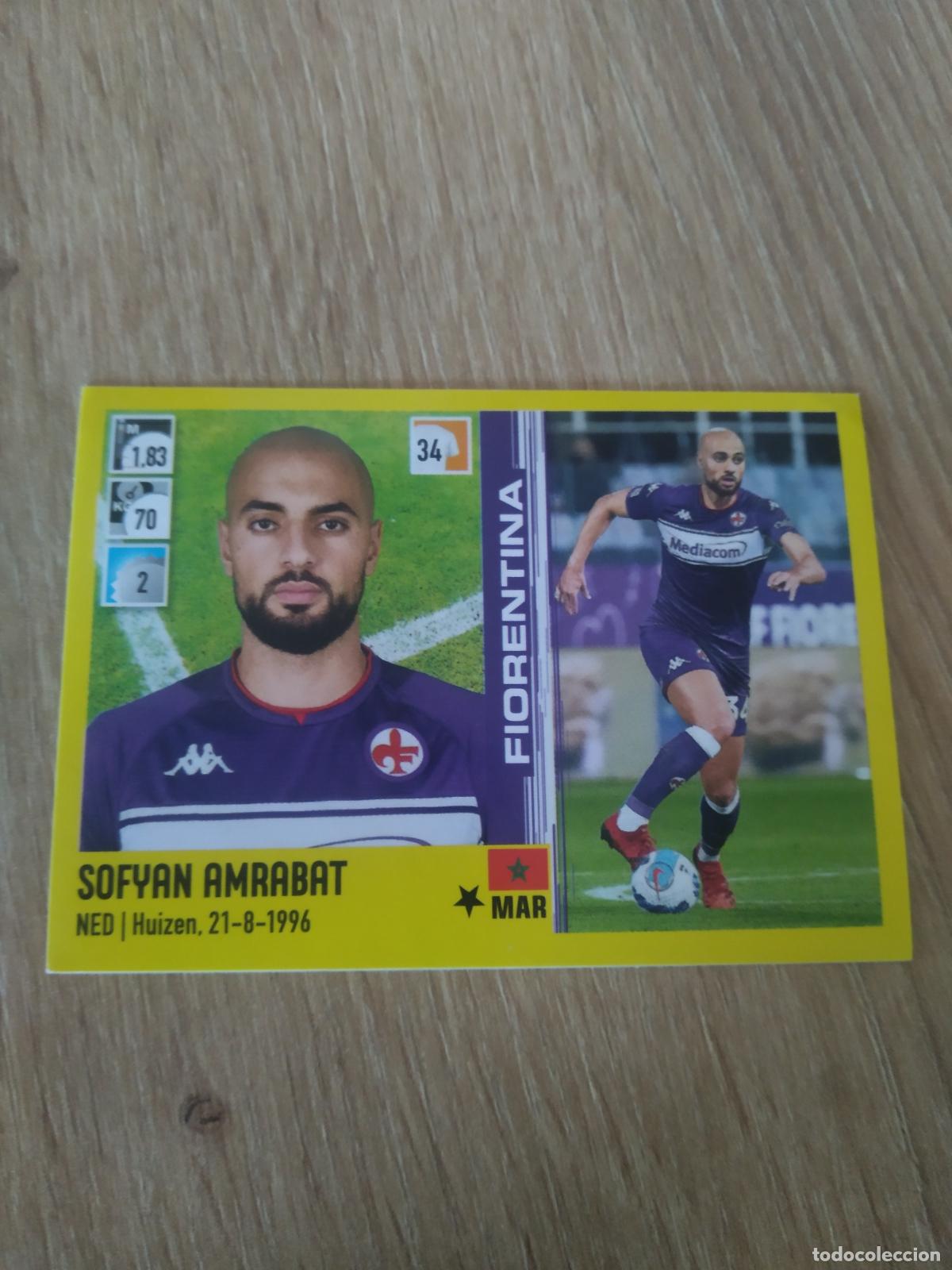 Cromos de F&uacute;tbol: 124 SOFYAN AMRABAT FIORENTINA CROMO FUTBOL PANINI LIGA ITALIA 21-22 CALCIATORI 2021-2022 SERIE A