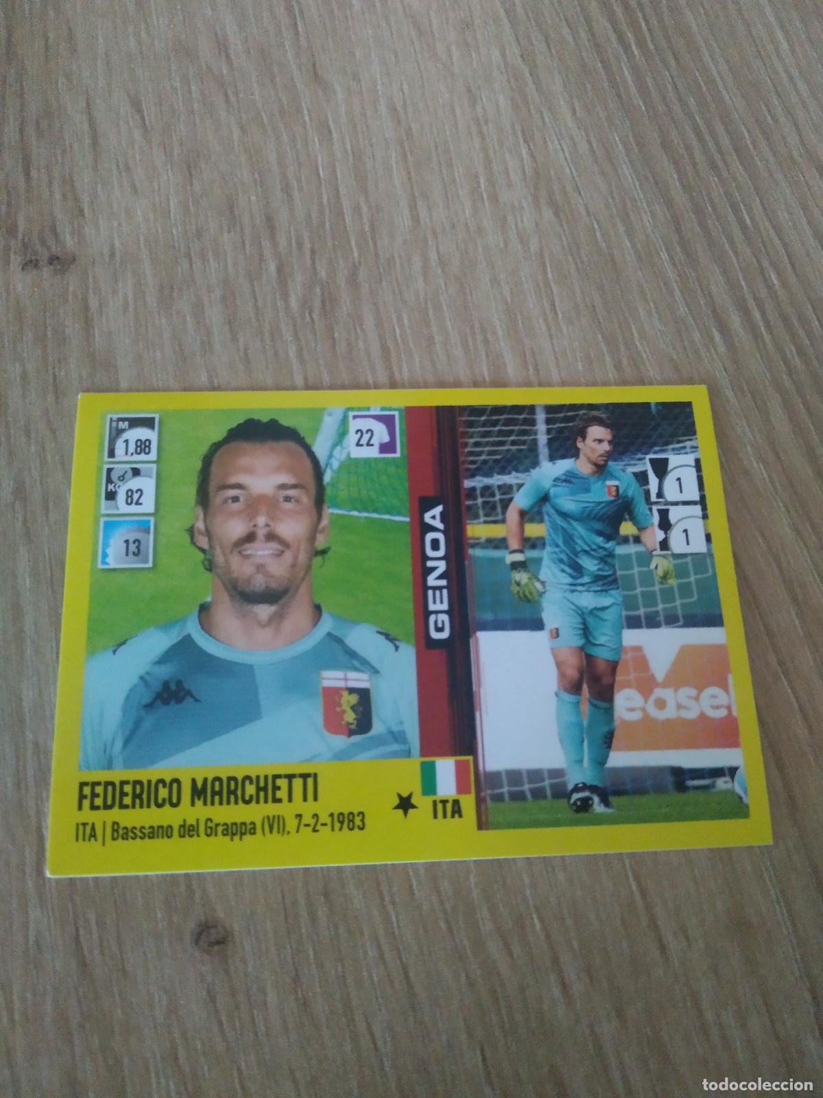 Fu&szlig;ball-Sticker: 137 FEDERICO MARCHETTI GENOA CROMO FUTBOL PANINI LIGA ITALIA 21-22 CALCIATORI 2021-2022 SERIE A