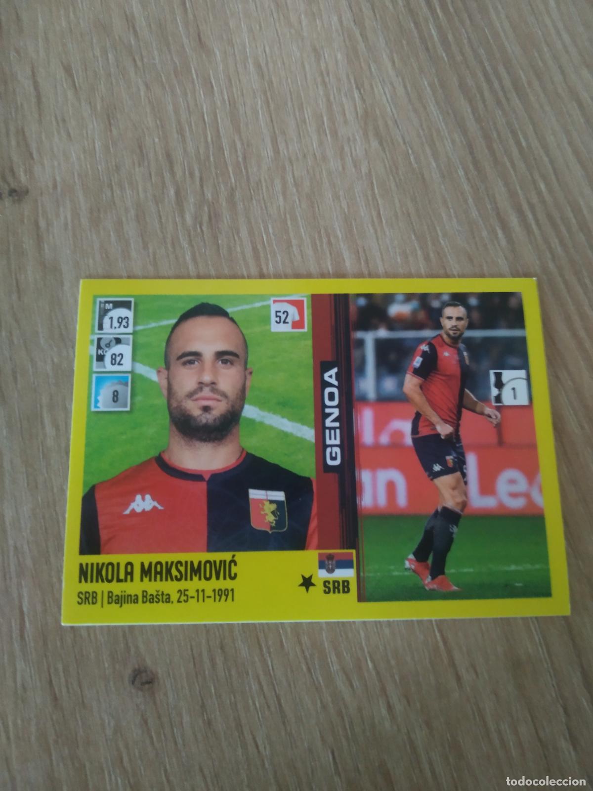 Figurine di Calcio: 145 NIKOLA MAKSIMOVIC GENOA CROMO FUTBOL PANINI LIGA ITALIA 21-22 CALCIATORI 2021-2022 SERIE A