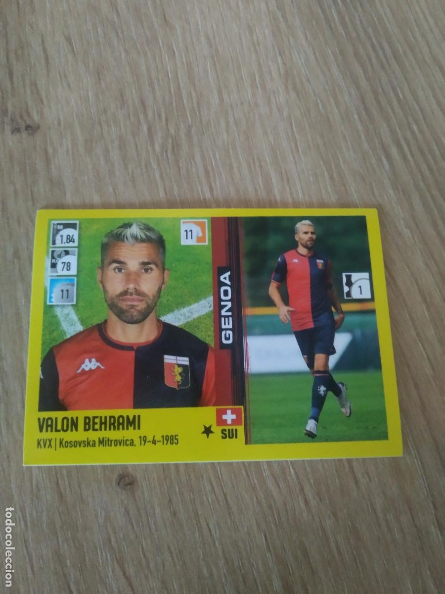 Figurine di Calcio: 147 VALON BEHRAMI GENOA CROMO FUTBOL PANINI LIGA ITALIA 21-22 CALCIATORI 2021-2022 SERIE A
