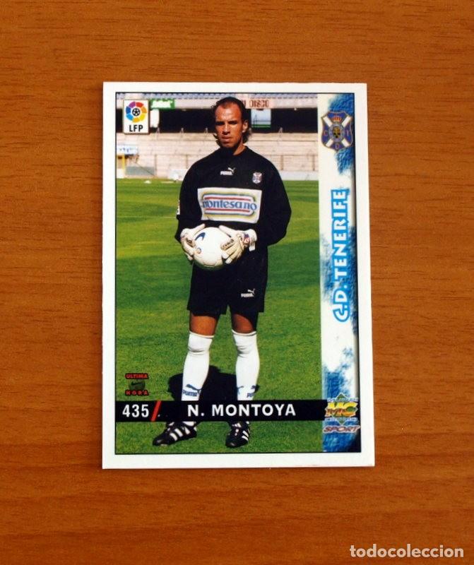 Figurine di Calcio: Tenerife -N&ordm; 435 N. Montoya -Corregido-&Uacute;ltima Hora-Mundicromo Las Fichas de la Liga 1998-1999-98-99