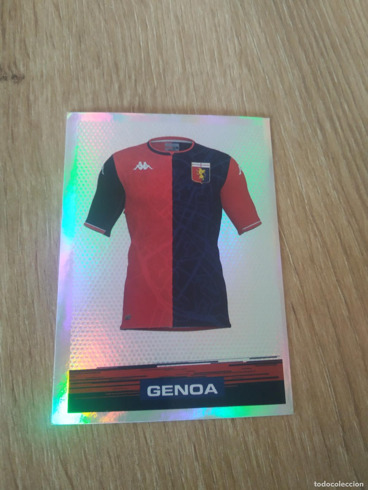 Cromos de F&uacute;tbol: 154 CAMISETA GENOA CROMO FUTBOL PANINI LIGA ITALIA 21-22 CALCIATORI 2021-2022 SERIE A