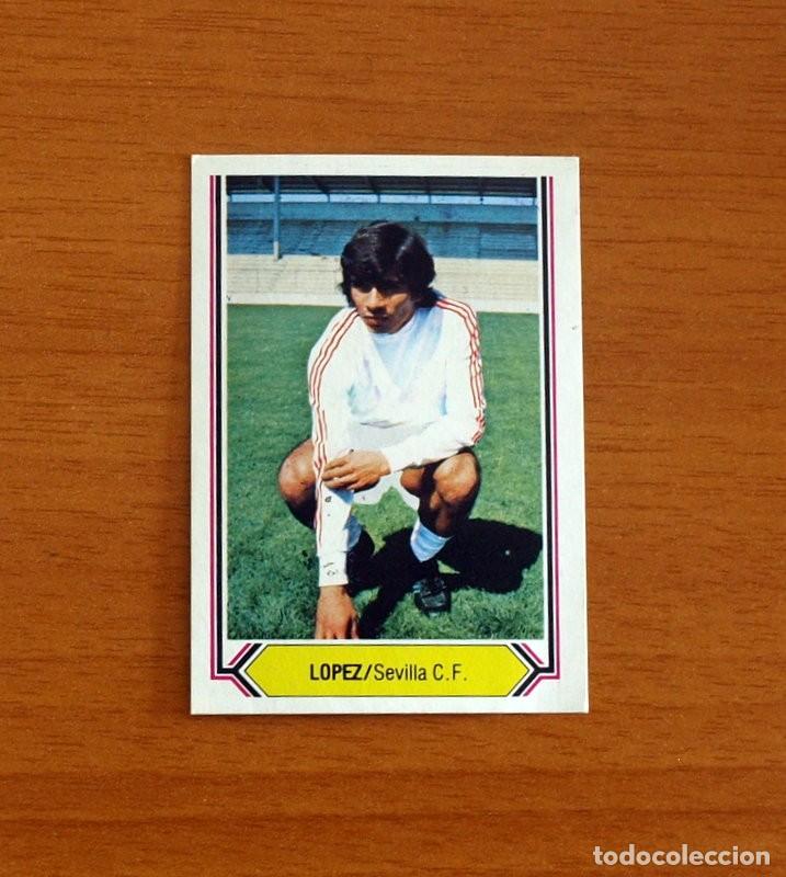 Cromos de F&uacute;tbol: Sevilla - L&oacute;pez - Fichaje n&ordm; 12 - Ediciones Este Liga 1980-1981, 80-81 - Nunca pegado