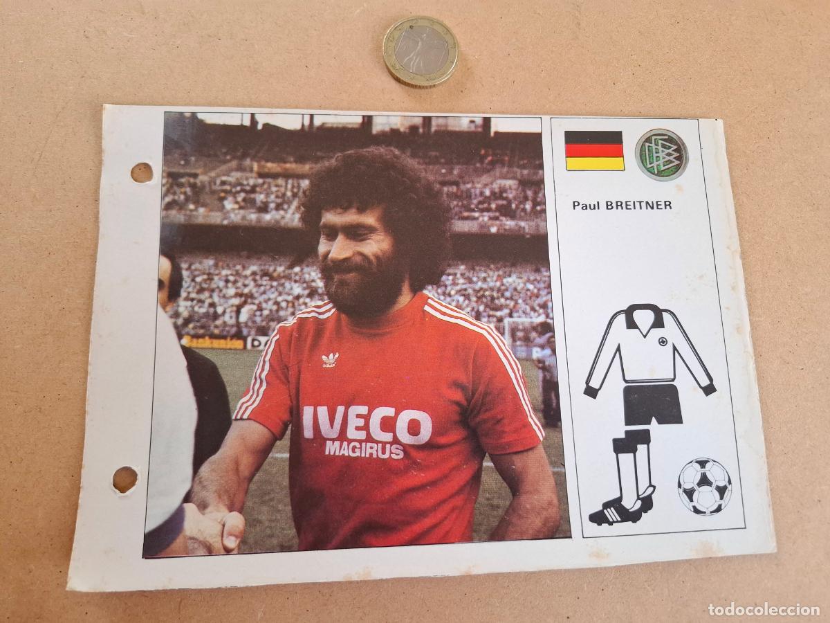 Cromos de F&uacute;tbol: ESTRELLAS DEL MUNDIAL 82 - BRUGUERA - FICHA 5 PAUL BREITNER - ALEMANIA / BAYERN MUNICH