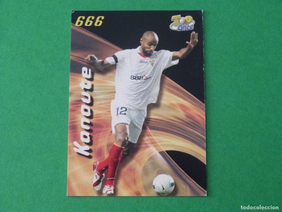 Cromos de F&uacute;tbol: TRADING CARD FUTBOL KANOUTE SEVILLA F.C. MATE N&ordm; 666 TOP FICHAS LIGA MUNDICROMO 2007-2008/07-08