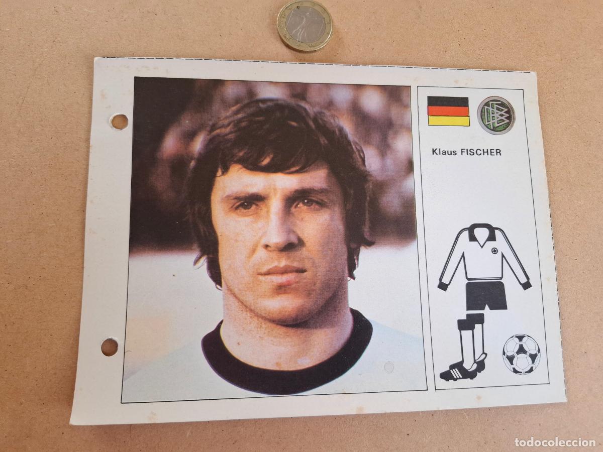 Cromos de F&uacute;tbol: ESTRELLAS DEL MUNDIAL 82 - BRUGUERA - FICHA 9 KLAUS FISCHER - ALEMANIA / COLONIA