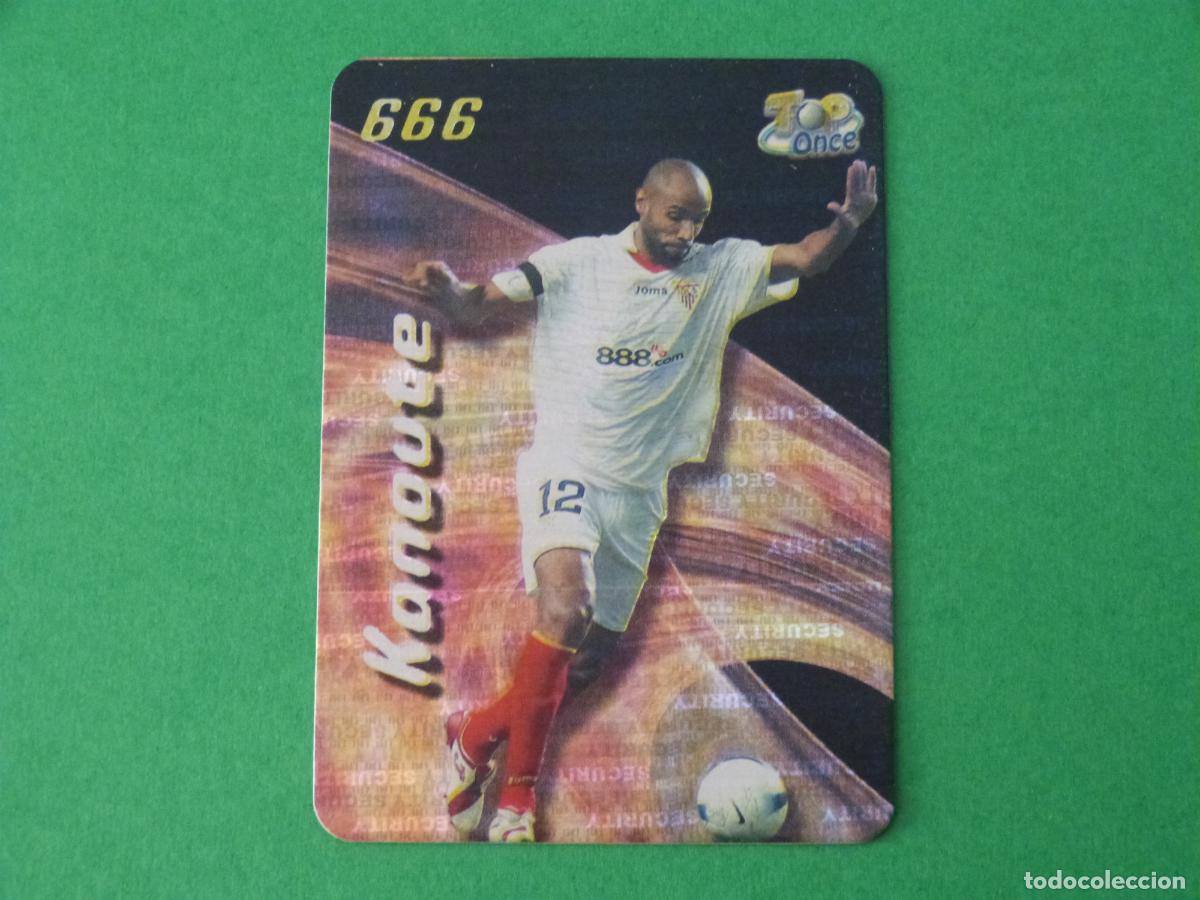 Cromos de F&uacute;tbol: TRADING CARD FUTBOL KANOUTE SEVILLA FC B. SECURITY N&ordm; 666 TOP FICHAS LIGA MUNDICROMO 2007-2008/07-08