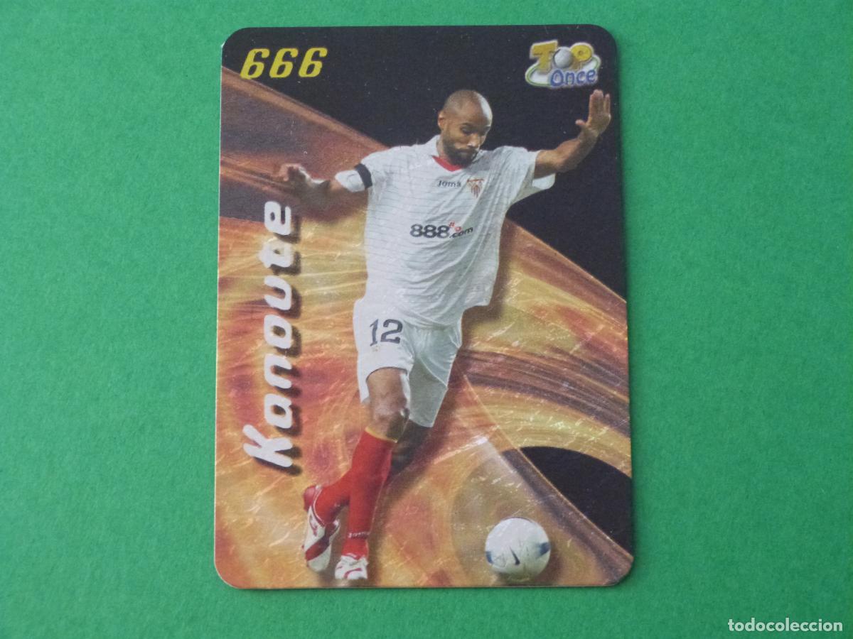 Cromos de F&uacute;tbol: TRADING CARD FUTBOL KANOUTE SEVILLA FC B. JASPEADO N&ordm; 666 TOP FICHAS LIGA MUNDICROMO 2007-2008/07-08
