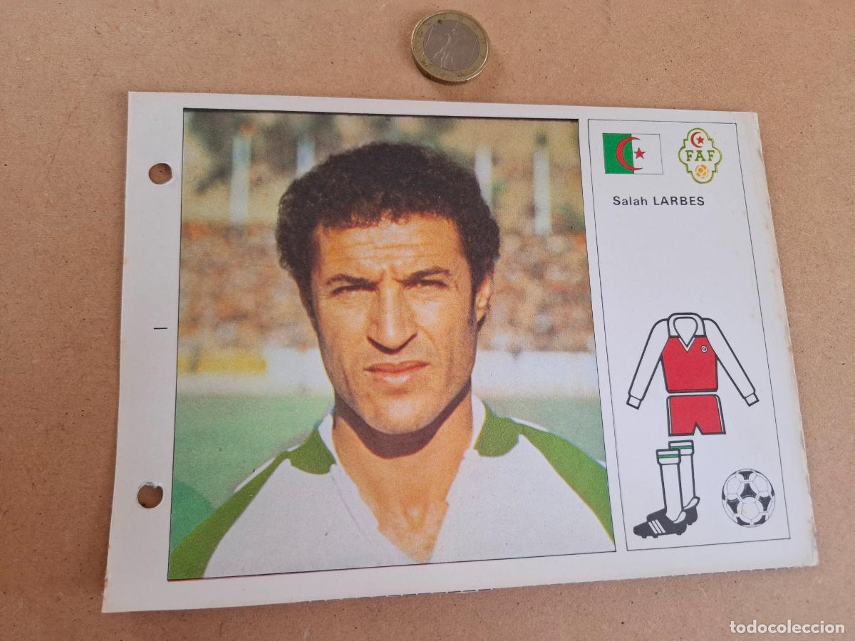 Cromos de F&uacute;tbol: ESTRELLAS DEL MUNDIAL 82 - BRUGUERA - FICHA 12 SALAH LARBES - ARGELIA / TIZI-OUZOU