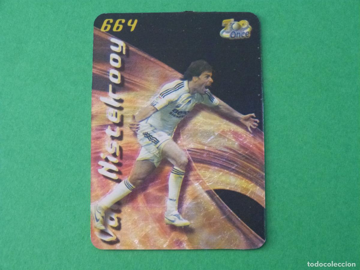 Fu&szlig;ball-Sticker: TRADING CARD FUTBOL VAN NISTELROOY REAL MADRID BRILLO 664 TOP FICHAS LIGA MUNDICROMO 2007-2008/07-08