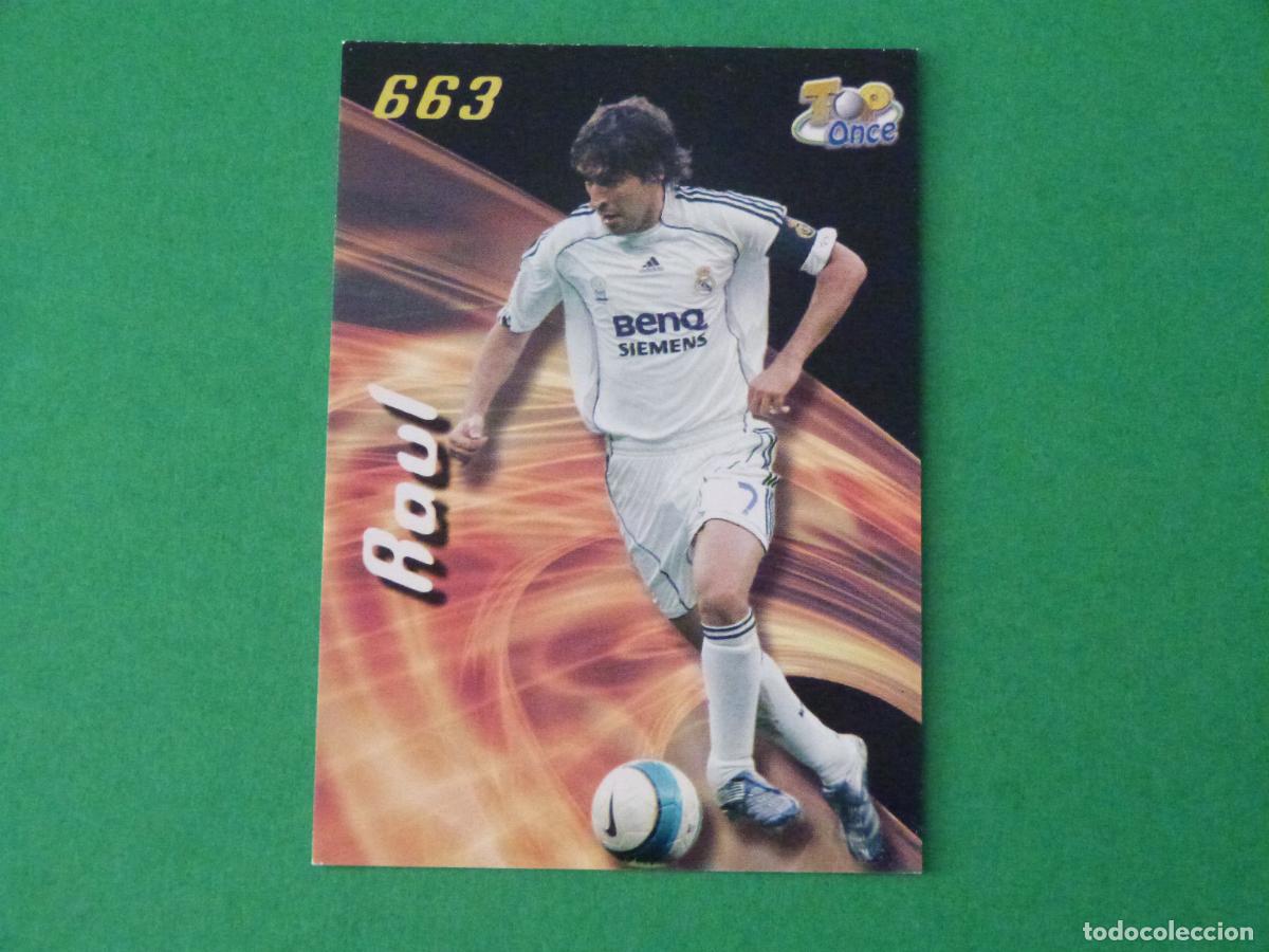 Cromos de F&uacute;tbol: TRADING CARD FUTBOL RAUL REAL MADRID MATE N&ordm; 663 TOP FICHAS LIGA MUNDICROMO 2007-2008/07-08