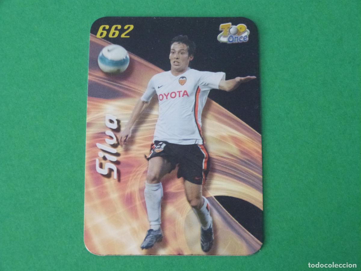 Cartes &agrave; collectionner de Football: TRADING CARD FUTBOL SILVA VALENCIA C.F BRILLO LISO N&ordm; 662 TOP FICHAS LIGA MUNDICROMO 2007-2008/07-08