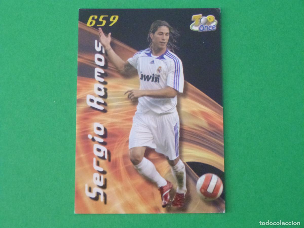 Cromos de F&uacute;tbol: TRADING CARD FUTBOL SERGIO RAMOS REAL MADRID MATE N&ordm; 659 TOP FICHAS LIGA MUNDICROMO 2007-2008/07-08