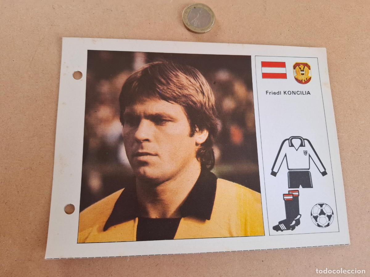 Cartes &agrave; collectionner de Football: ESTRELLAS DEL MUNDIAL 82 - BRUGUERA - FICHA 22 KONCILIA - AUSTRIA / AUSTRIA DE VIENA