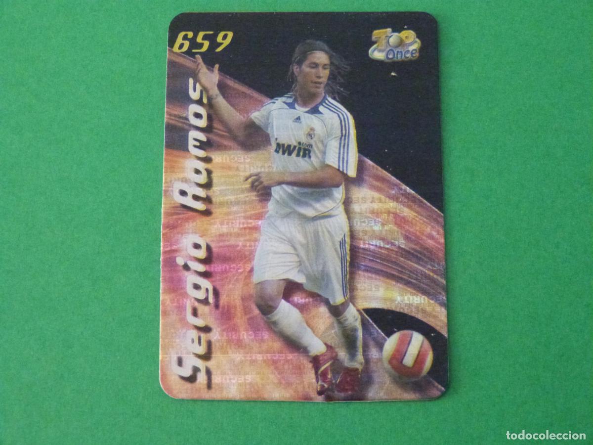 Cromos de F&uacute;tbol: TRADING CARD FUTBOL SERGIO RAMOS REAL MADRID SECURITY 659 TOP FICHAS LIGA MUNDICROMO 2007-2008/07-08