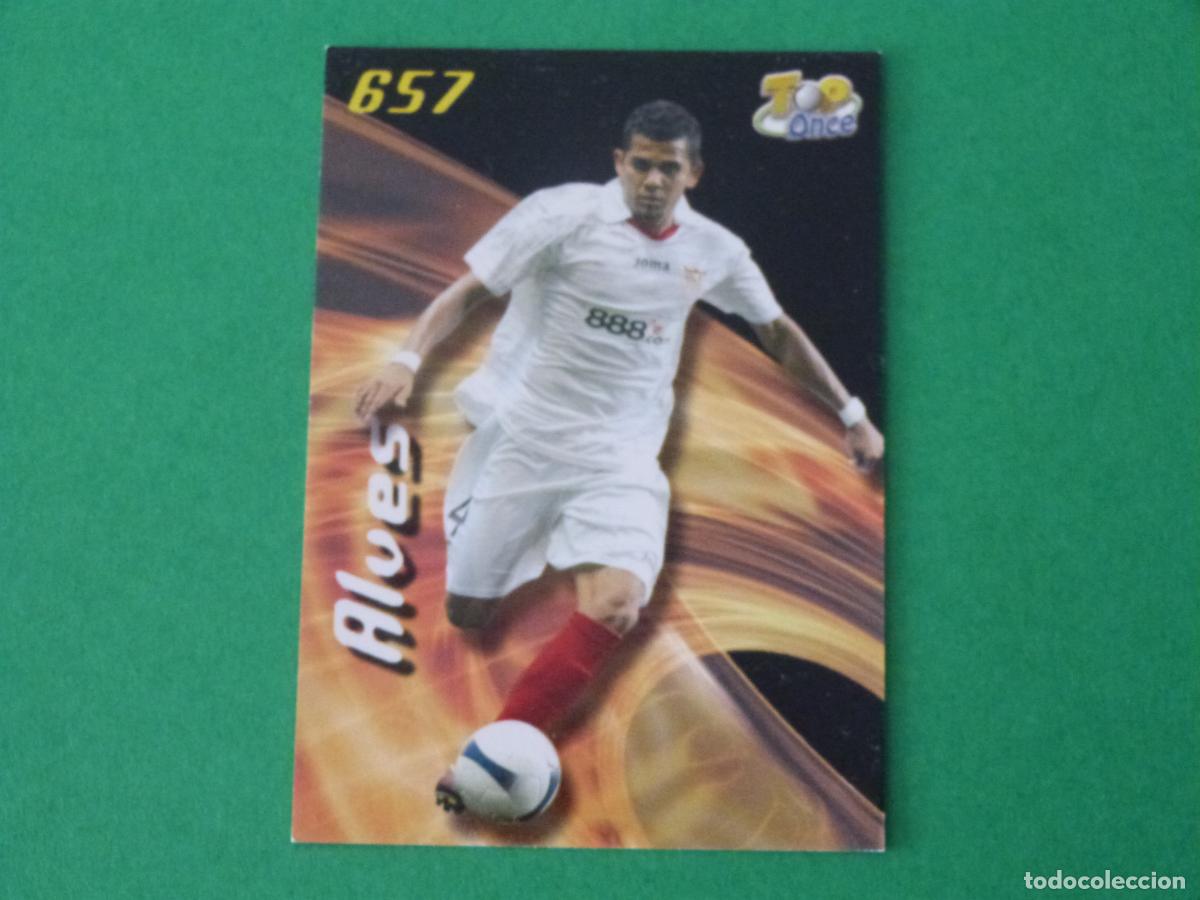 Cromos de F&uacute;tbol: TRADING CARD FUTBOL DANI ALVES SEVILLA F.C. MATE N&ordm; 657 TOP FICHAS LIGA MUNDICROMO 2007-2008/07-08