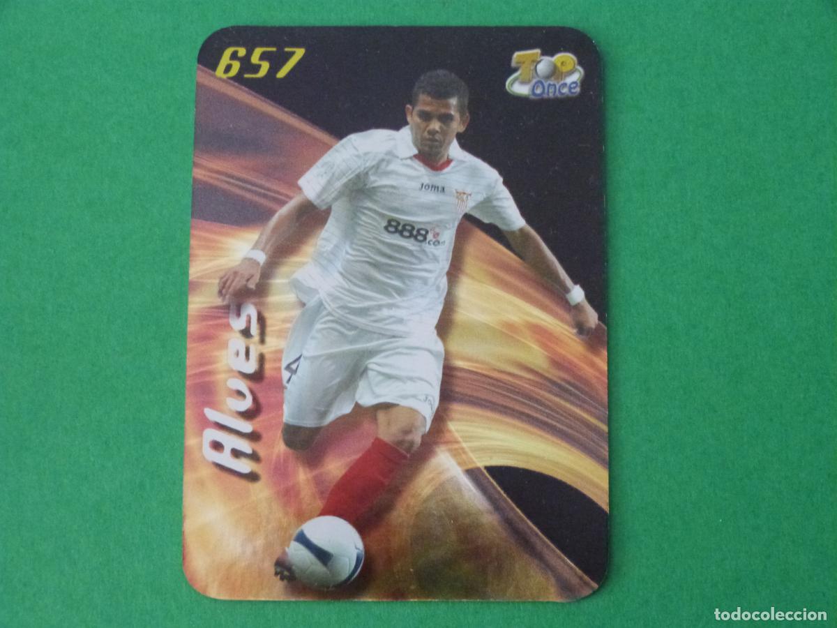 Cromos de F&uacute;tbol: TRADING CARD FUTBOL DANI ALVES SEVILLA FC B. LISO N&ordm; 657 TOP FICHAS LIGA MUNDICROMO 2007-2008/07-08
